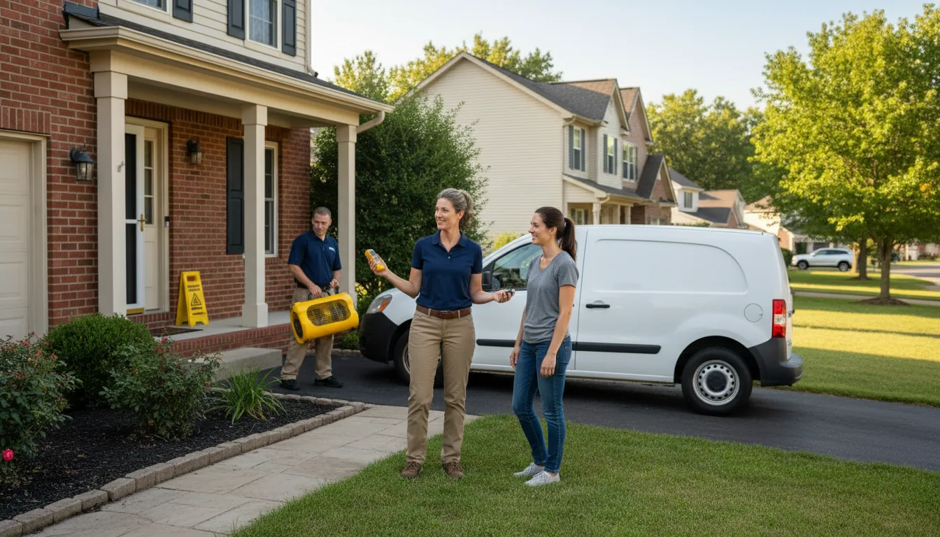 Water restoration image for Dehumidification And Cleanup Services in May, OK